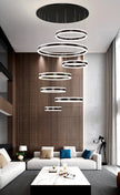 Modern Remote Control LED Circle Chandelier
