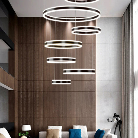 Modern Remote Control LED Circle Chandelier