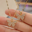Double Layered Crystal Pendant Necklace