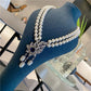 Double Strand Pearl CZ Necklace / Ruchi