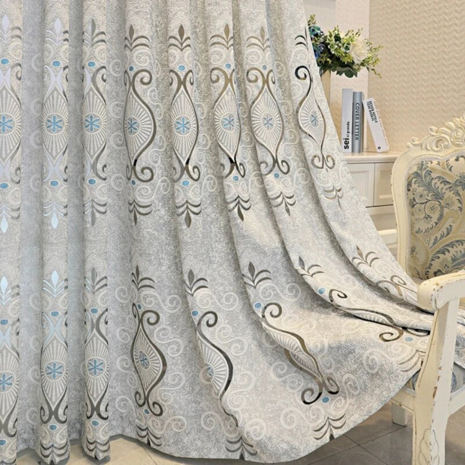 Luxury Embroidered Fabric Curtain / Ruchi