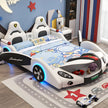 Car Theme Childrens LED Leather Bed / Ruchi