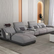 Head Massager Leather Sectional Sofa