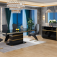 Modern Wooden Top Rectangular Dining Table / Ruchi