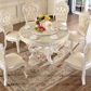 Marble Dining Table Set In Round European / Ruchi