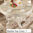 Marble Dining Table Set In Round European