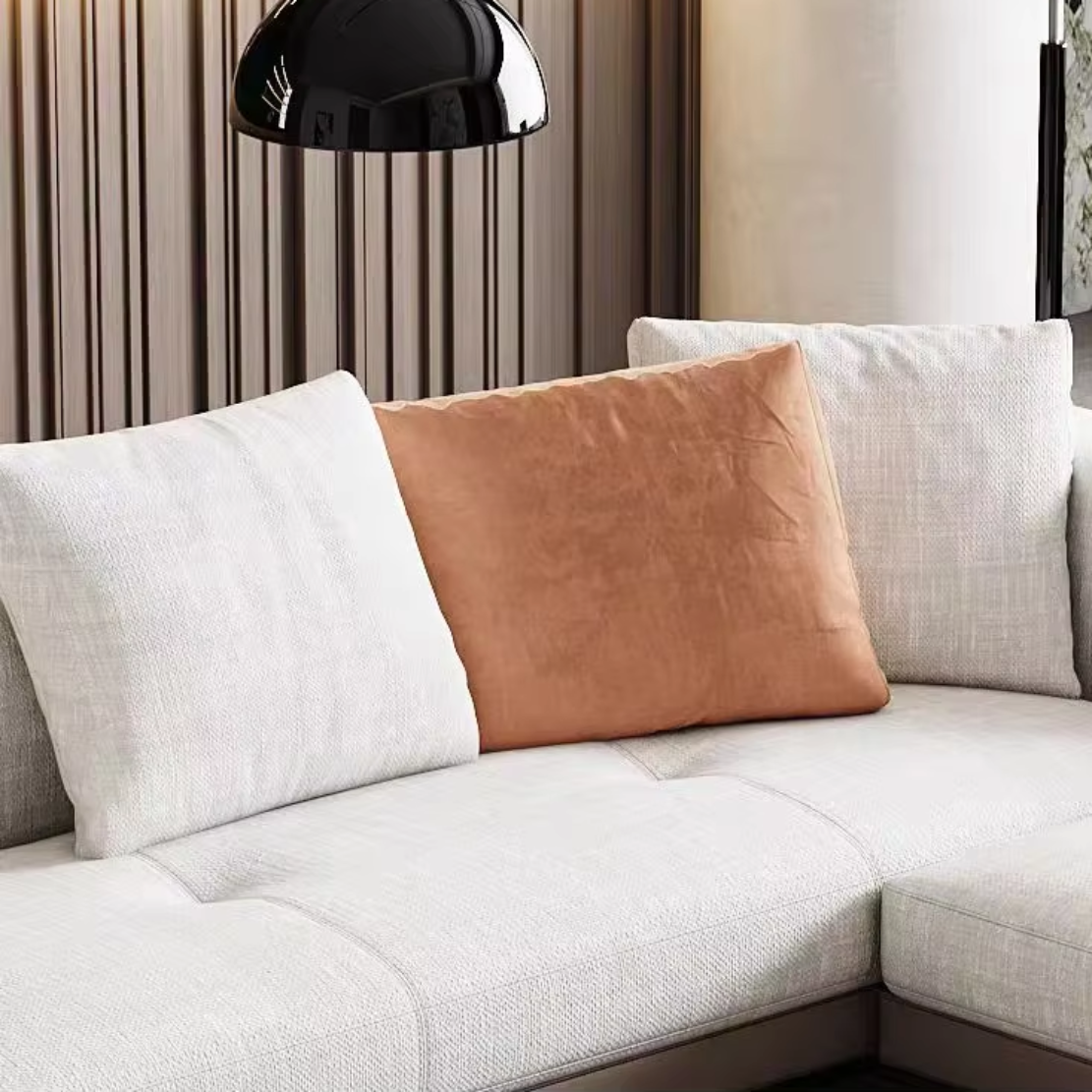 Minimalist U-Shaped Fabric Sofa Set / Ruchi