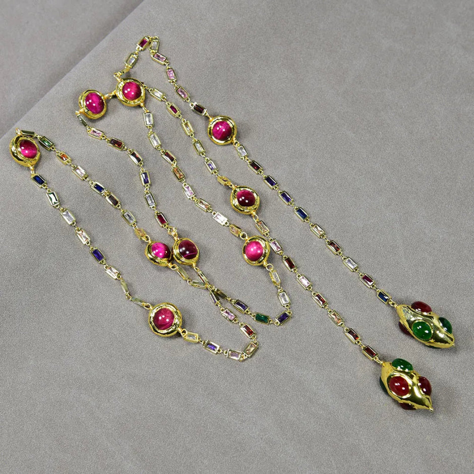 Modern Long Sweater Chain Necklace / Ruchi