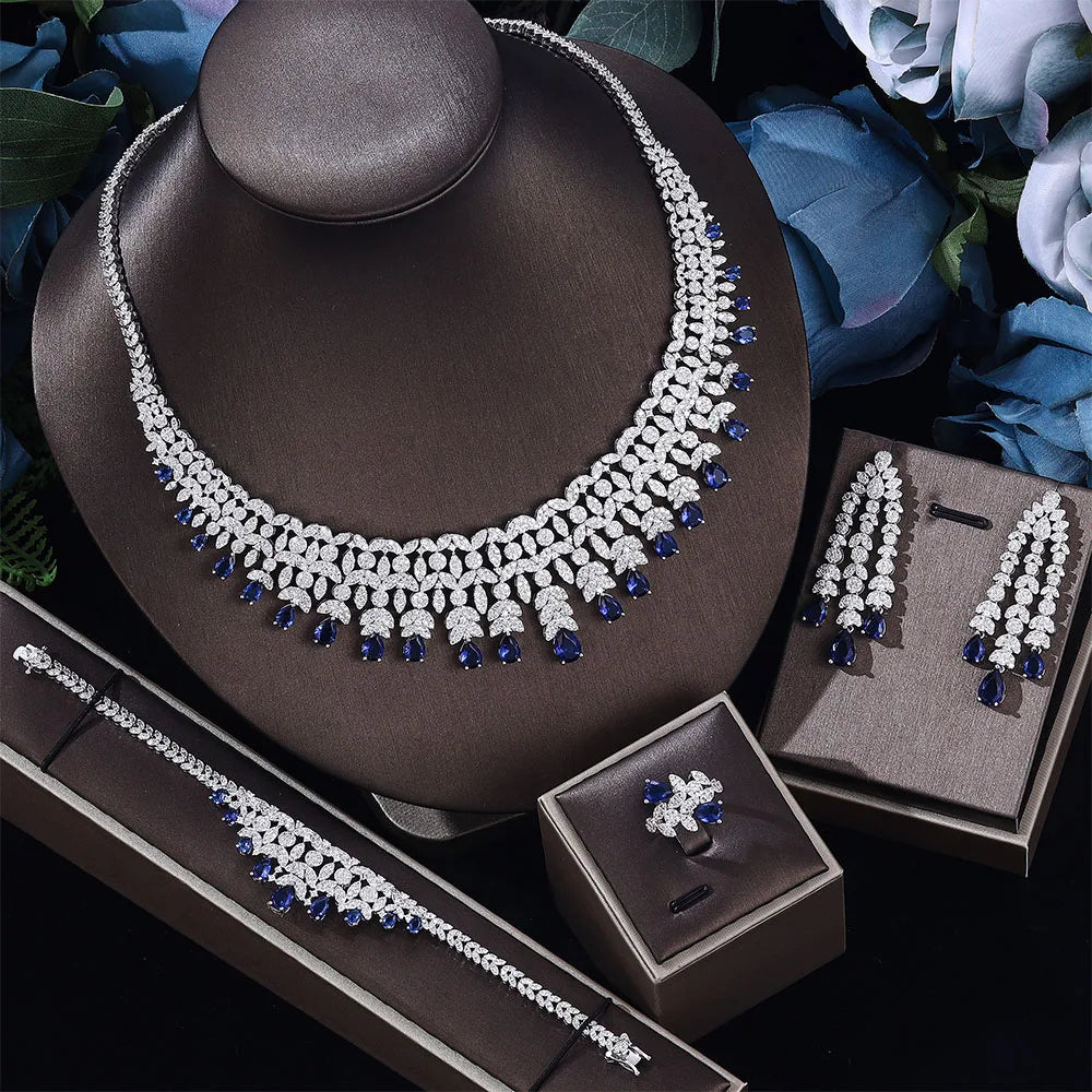 4 Piece Metal Jewelry Necklace Set / Ruchi