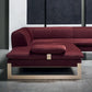 Modern L-Shaped Velvet Sectional Sofa   / Ruchi
