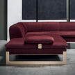 Modern L-Shaped Velvet Sectional Sofa   / Ruchi