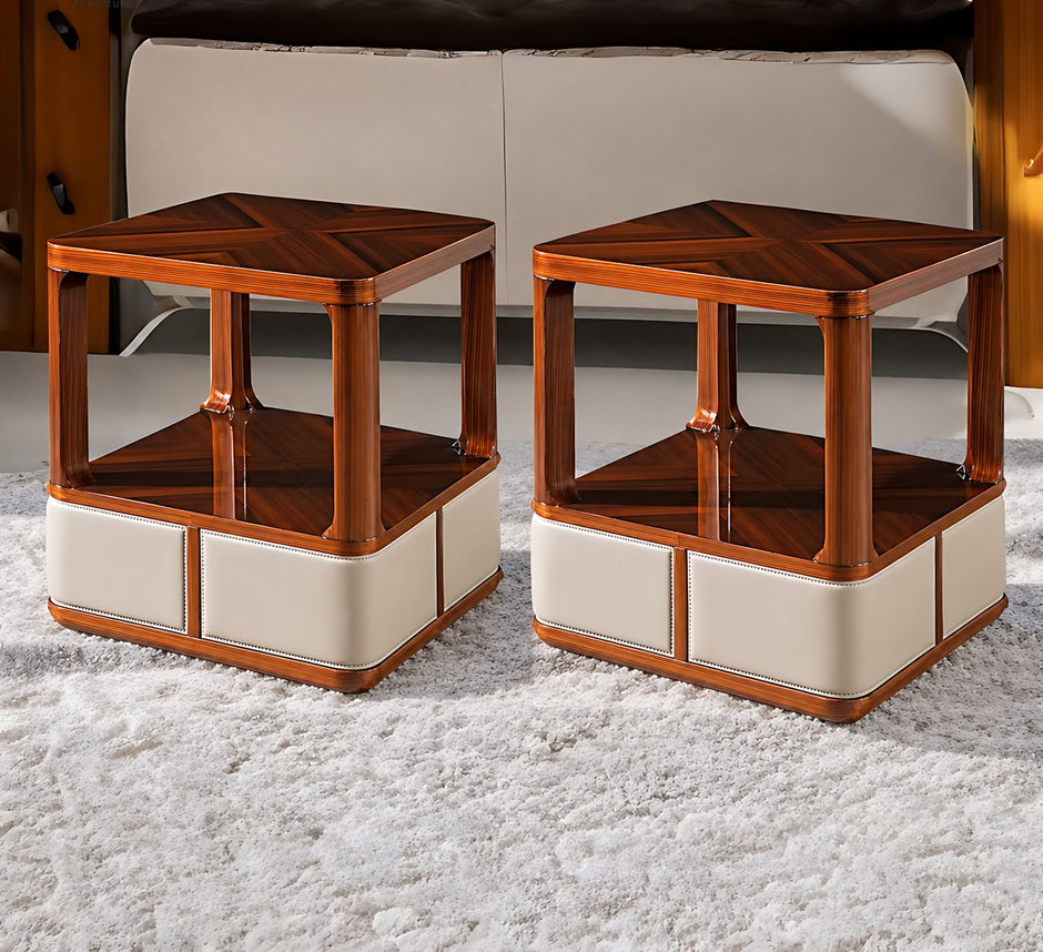 2 Piece Side Tables With Storage / Ruchi