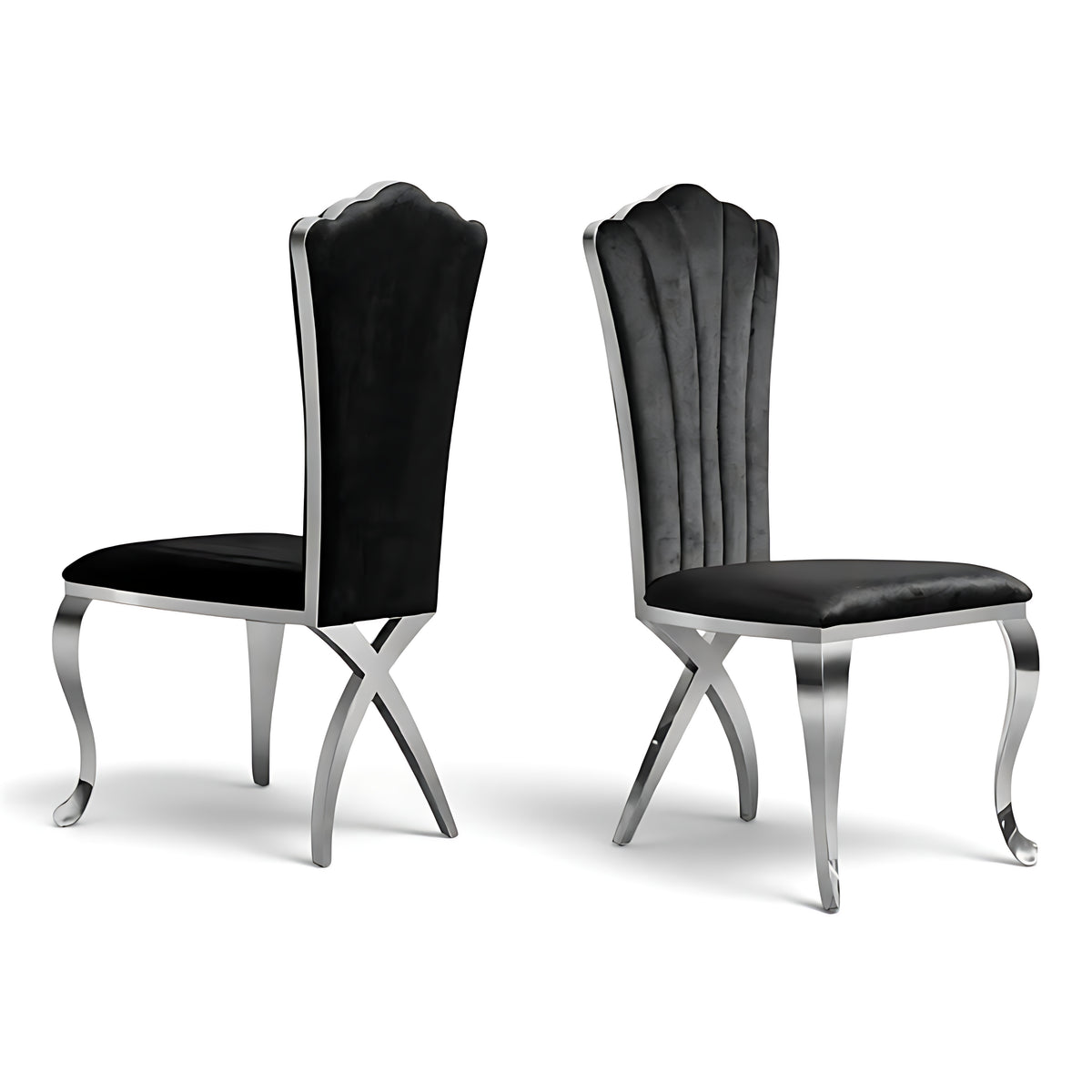 2 Pieces Velvet Dining Chairs Set / Ruchi