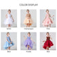 Sleeveless Kids Party Dress With Tulle Skirt