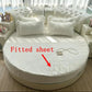 Round Microfiber Fabric Fitted Bedsheet And Bed-Skirt / Ruchi