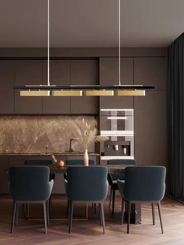 4 Heads Changeable Long Strip LED Pendant Light / Ruchi