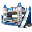 Wooden Castle Bunk Bed With Slide / Ruchi