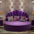 Luxury Velvet Round Bed