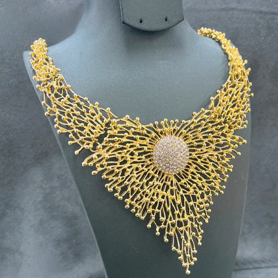 4 Piece Modern Metal Jewelry Set / Ruchi