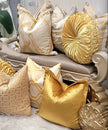 Gold Stripe Jacquard Pillow Case