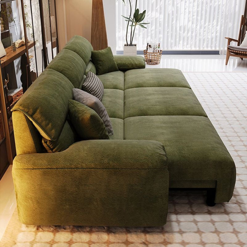Chenille Fabric Remote Control Extendable Sofa Bed / Ruchi 