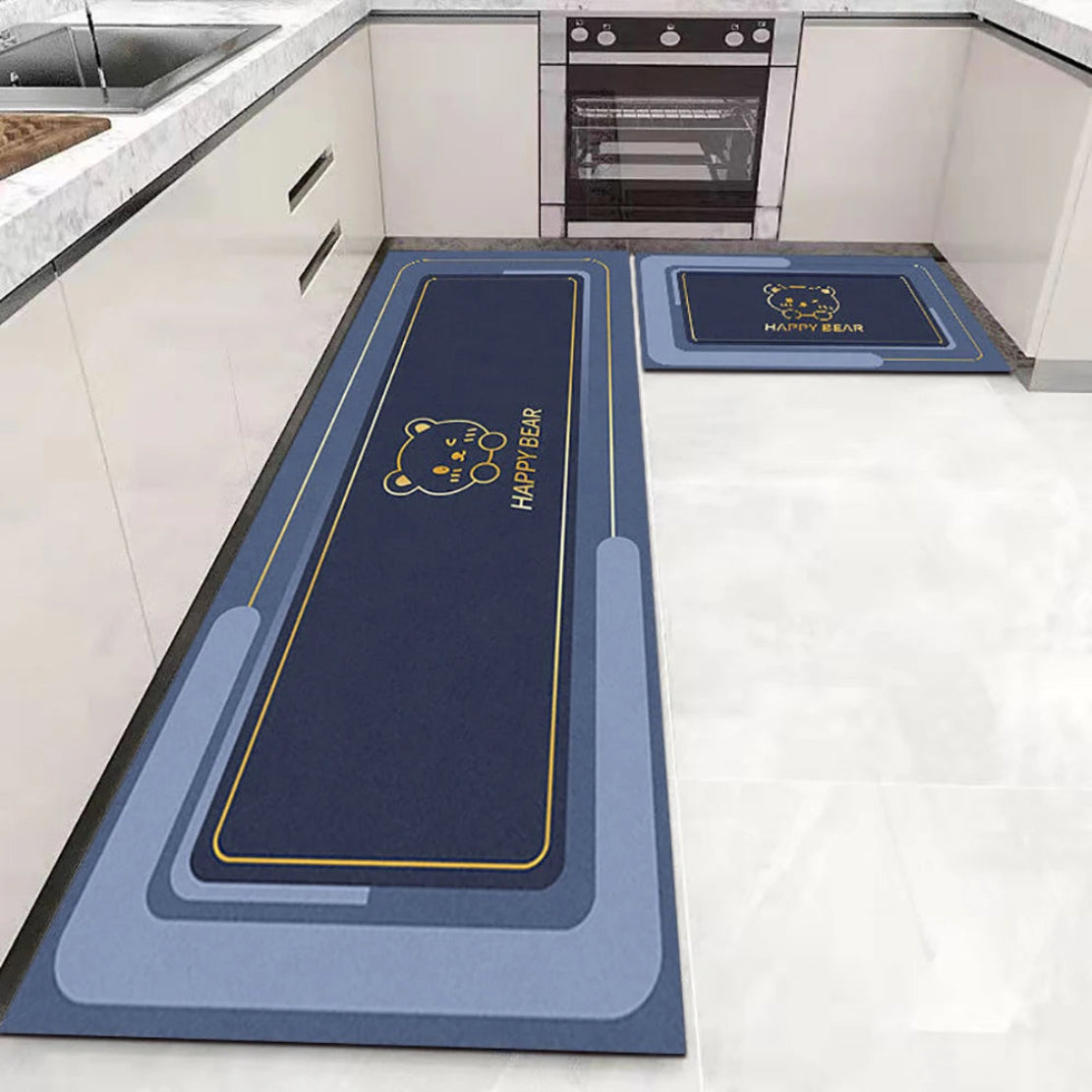 Elegant Non-Slip Water Absorbent Kitchen Floor Mat / Ruchi