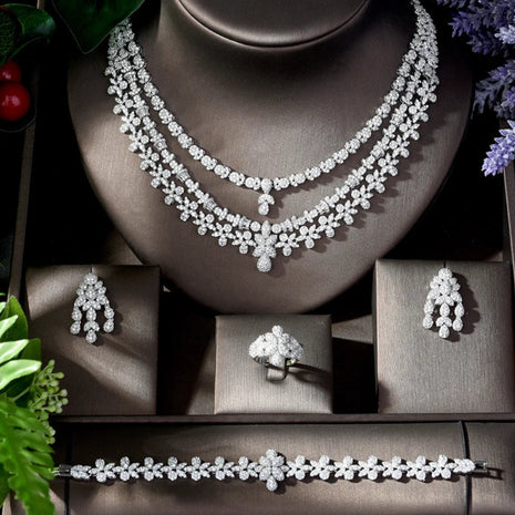 4 Piece Metal Bridal Jewelry Set / Ruchi