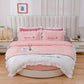 Round Cotton Fitted Bedsheet Bed-skirt Set / Ruchi