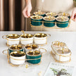 Ceramic Dry Fruit Bowl Set With Lid / Ruchi