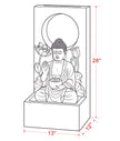 28'' Resin LED Buddha Waterfall Outdoor Fountain / Ruchi
