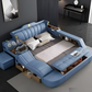 Multifunctional Smart Leather Bed With Massager