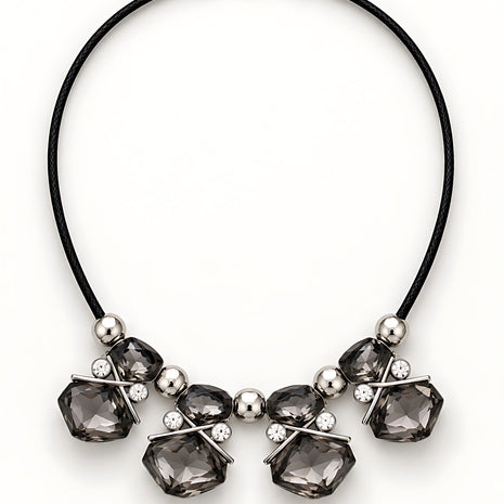 Elegant Design Statement Crystal Necklace / Ruchi