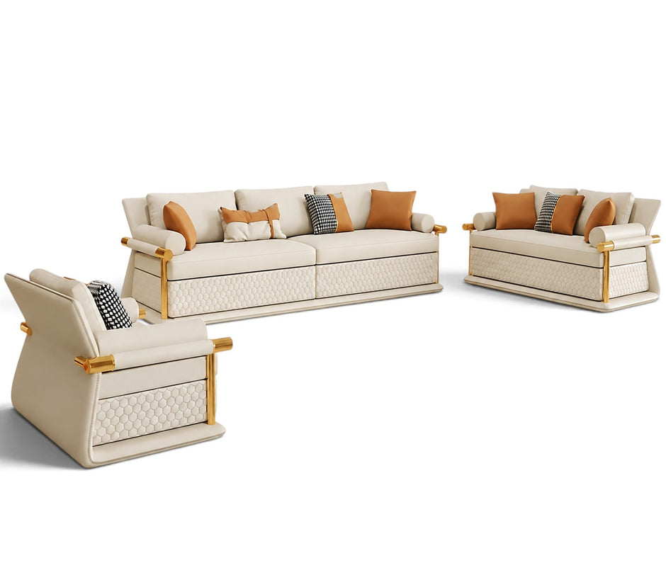 3-2-1 Sectional Leather Sofa Set / Ruchi