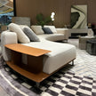 2 Piece Linen Fabric Curved Sectional Sofa / Ruchi