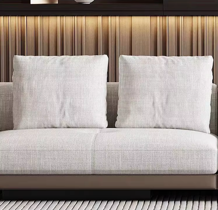 Minimalist U-Shaped Fabric Sofa Set