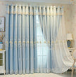 Polyester Tulle Window Curtain With Flower Embroidery / Ruchi