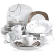 30 Piece Porcelain Ceramic Dinnerware Set For 6 / Ruchi