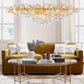 Modern Crystal LED Chandelier For Living Room / Ruchi