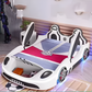 LED Leather Car Bed for Children