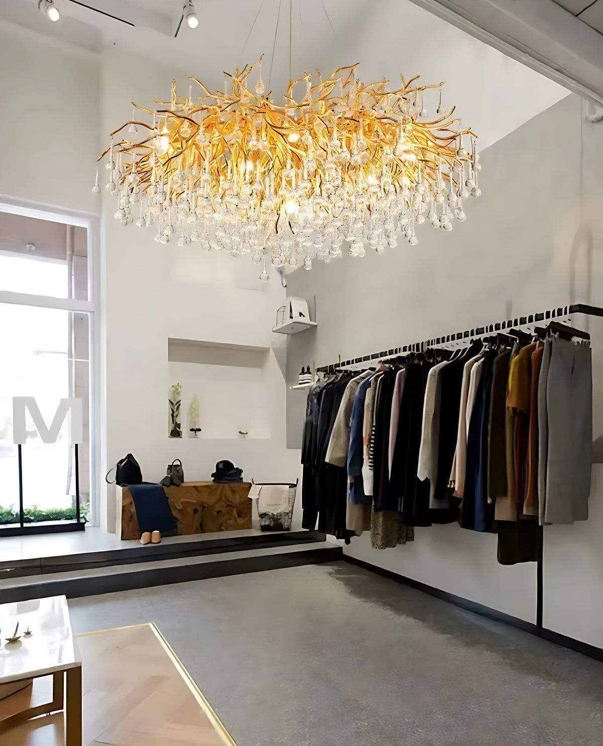 Modern Crystal LED Chandelier For Dining Room / Ruchi