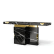 Modern Marble Looking Metal Accent Table