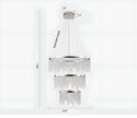 Modern LED Crystal Circular Chandelier / Ruchi 