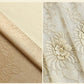 Double Layered Floral Embroidered Polyester Fabric Pink Tulle Window Curtain / Ruchi