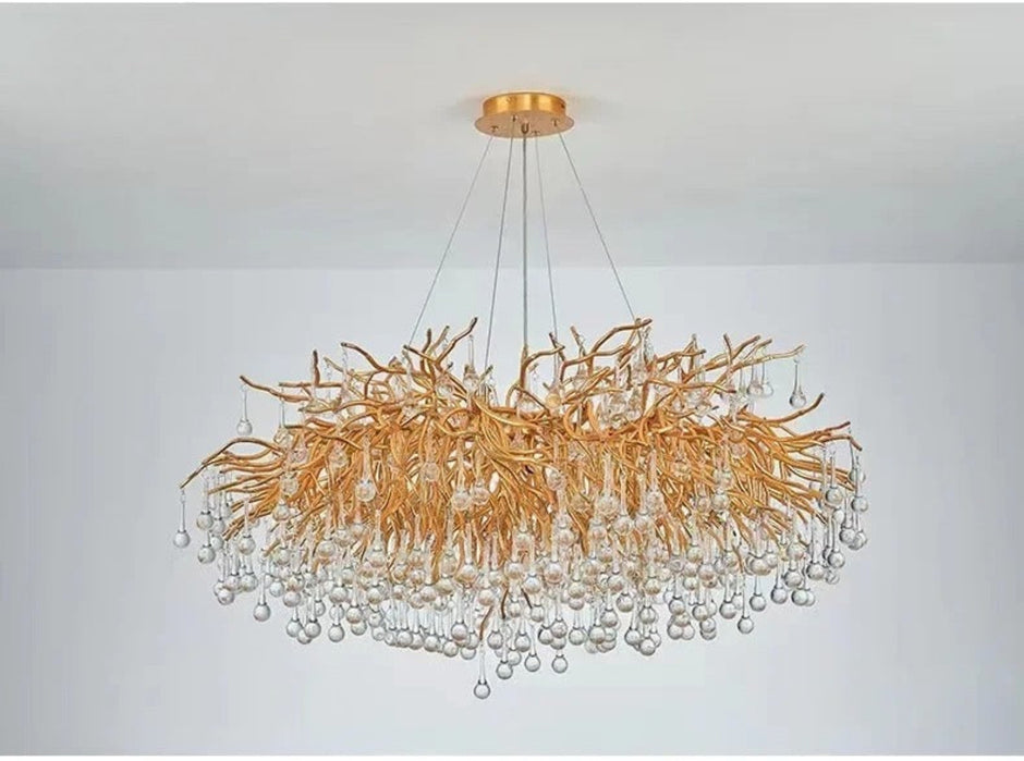 Modern Crystal LED Chandelier For Dining Room / Ruchi
