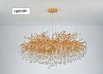 Modern Crystal LED Chandelier For Dining Room / Ruchi
