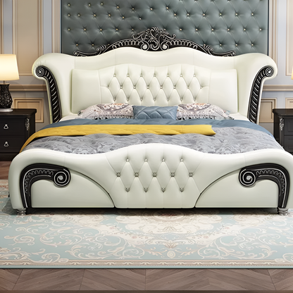 Royal European Leather Bed