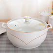 Round Ceramic Soup Bowl With Lid / Ruchi
