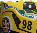 LED Car Leather Kids Bed With Storage / Ruchi