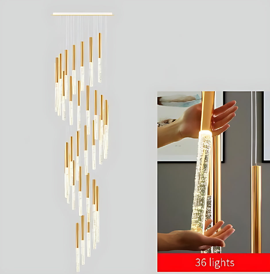 Large LED Multi Light Pendant Chandelier / Ruchi