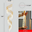 Large LED Multi Light Pendant Chandelier / Ruchi